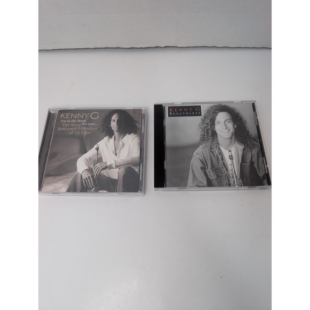 Kenny G CD Lot 2 CDs Breathless 1992 & I'm In The Mood For Love 2006 Smooth Jazz - Picture 1 of 9